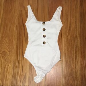 Pretty little thing white body suit
